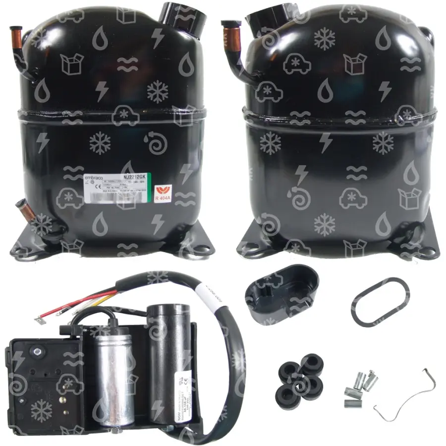 kompresor EMBRACO NJ2212GK, LBP - R404A/R507, 220 - 240 V, 50 Hz